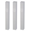 MASORET 3* Aluminum Mezuzah Case - White Matte Tone Modern