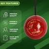 ZIPPER UK String Cricket Ball for Solo Batting Practice, Leather