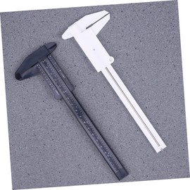 CIYODO 8pcs Mini Plastic Vernier Caliper Lightweight Measuring Tool for Precise Internal and External Measurements White Blue Green Black