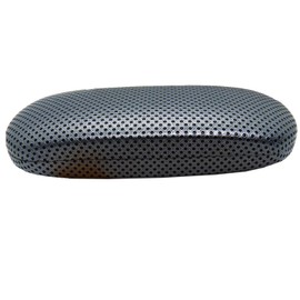 BELESI Glasses Case Hard Case with XL Glasses Cleaning Cloth – Glasses Case for Men and Women – Hard Case – Glasses Case + Microfibre Cloth, silver