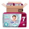 Caja De Pañales Bbtips Sensitive Etapa 7 Unisex X160 Piezas
