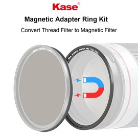 Kase 52mm Magnetic Lens and Filter Adapter Ring Kit - Convert 52mm Screw-in Thread Filter to Magnetic, Ultra-Thin & Aluminum Alloy