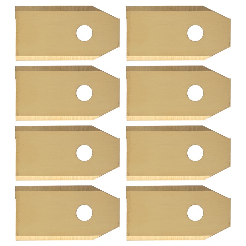 45pcs Robot Mower Blades Replacement Golden Stainless Steel Garden Mowing