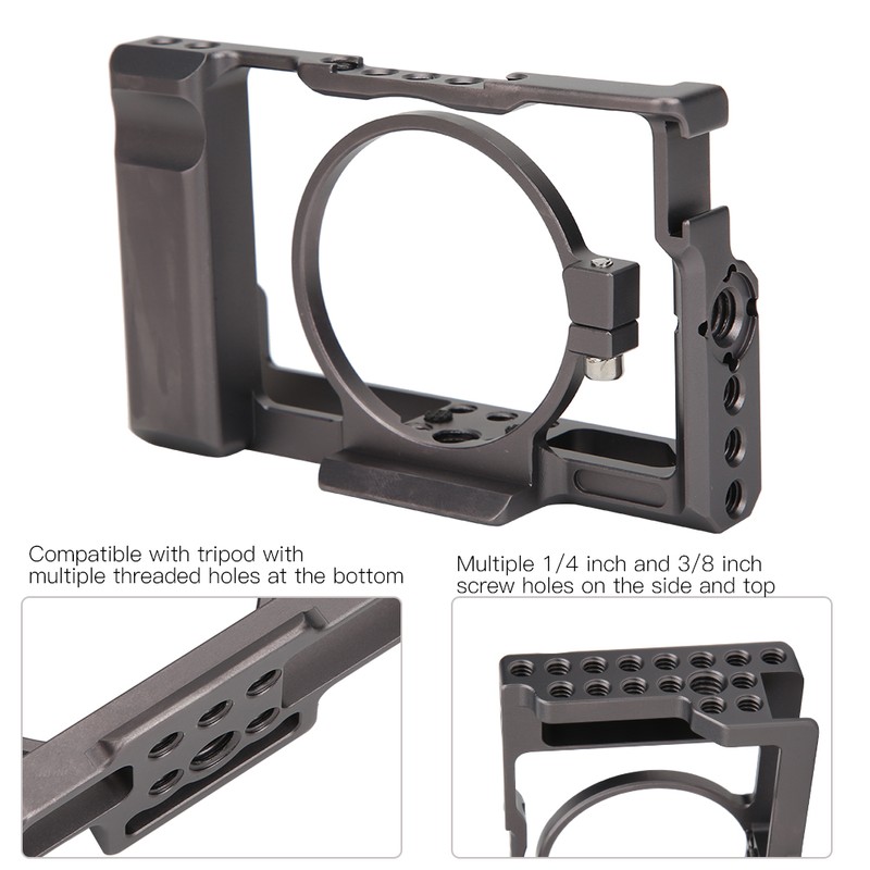 Aluminium Alloy CNC Precision Machining Photography Camera Cage Rich Extension
