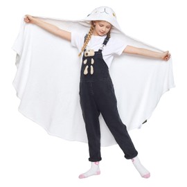 Catalonia Hooded Blanket for Kids, Soft Snuggle Wrap Cape Throw, Ideal Gifting