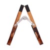 Electric Guitar Stand MA38E Foldable Zebrawood RabbibShape Flooring Holder with