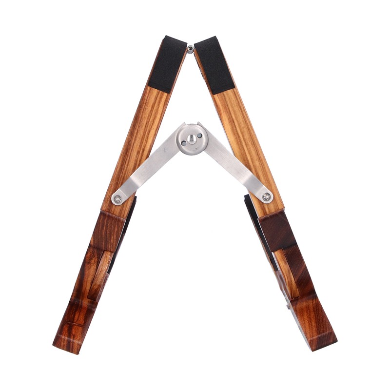 Electric Guitar Stand MA38E Foldable Zebrawood RabbibShape Flooring Holder with