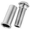 180° Wide Angle Polished Chrome Door Viewer, Security Peephole for