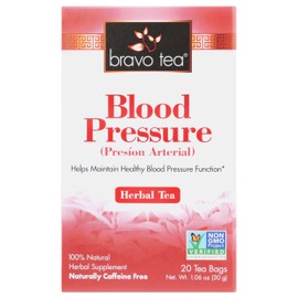 Bravo Tea Blood Pressure Caffeine Free 20 Tea Bags