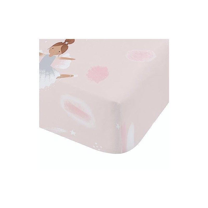 Catherine Lansfield Dancing Fairies Junior Fitted Sheet Pink