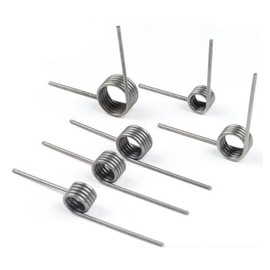 10 Pieces Torsion Spring, Stainless Steel Small Torsion Springs, Tiny Torsional Spring, 90° Deflection Compression Spring Kit for Repair Tools Woodworking DIY, 50mm，Mechanical Compression Springs