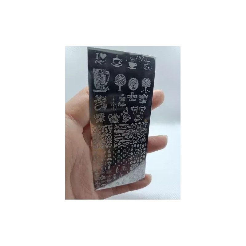 nails style and art Placas Para Sellos Uñas Cafe