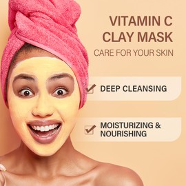 Turmeric Vitamin C Clay Mask Deep Cleansing Face Mask Skin Care Facial Mask