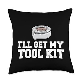 Duct Tape Roll Duck Taping Crafts Gaffa Tape Throw Pillow