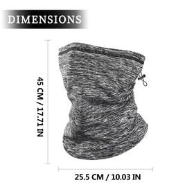 BZKSER Sports Scarf Multifunctional Scarf – 1 Piece Windproof Tube Scarf Neck Warmer Men's Neckerchief for Winter Sports Thermal Fleece Hold Sports Scarf Neck Warmer for Bicycle Motorcycle Skiing,