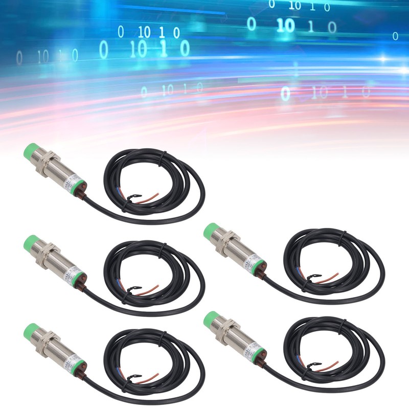 5Pcs Proximity Switch 2 Wire Normally Open 68Hz Response Frequency