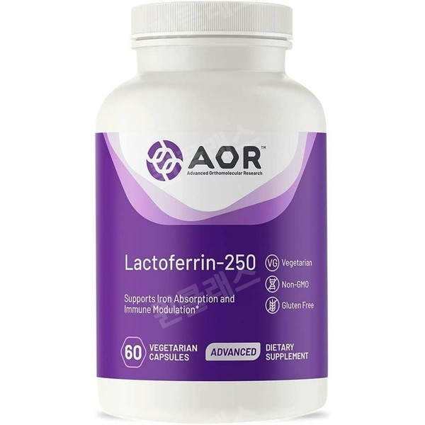 AOR Lactoferrin 250 60 Veggie Capsules / AOR 락토페린 250 60베지캡슐