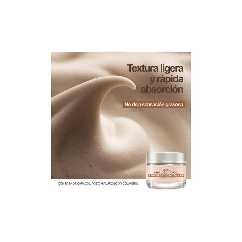 Crema Facial Baba De Caracol Vitalis Antiarrugas Y Manchas