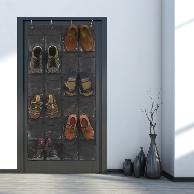 Simple Houseware 24 Pockets Large Clear Pockets Over The Door