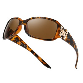 SIPHEW Polarised Sunglasses Womens Trendy Ladies Sunglasses with UV400 Protection Wrap Around Sun Glasses for Women