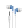 TLLCHYL Blue Wired Headphones, Soft Silicone in-Ear Headphones