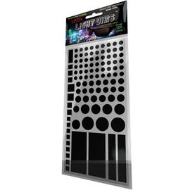 LIGHT DIMS Black Out Edition - Light Blocking LED Covers Routers, Electronics and Appliances and More. Blocks 100% of Light, in Retail Packaging.