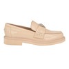 GUESS Women's SHATHA Loafer, Light Natural Patent, 11