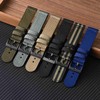 [BISONSTRAP] Nylon Watch Band, Two Piece Military Watch Band, Brushed