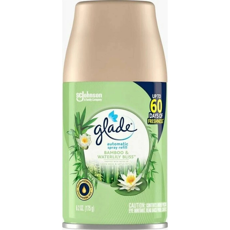 Glade 3 Pack Glade Automatic Spray Refill Bamboo & Waterlily