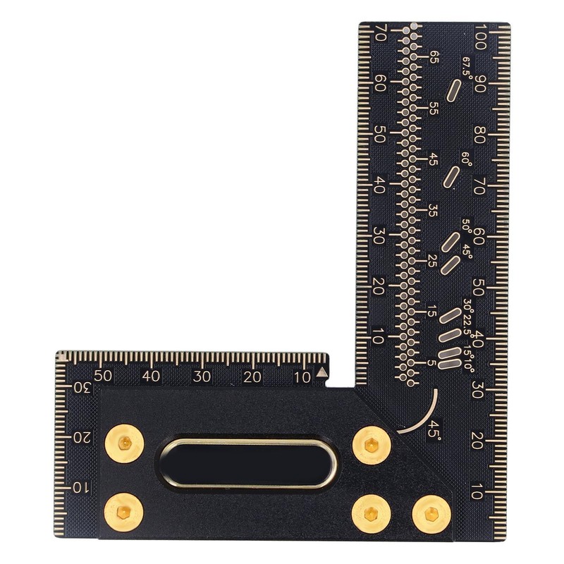 100mm Woodworking Scriber L Shape Square Ruler Aluminum Alloy Carpenter