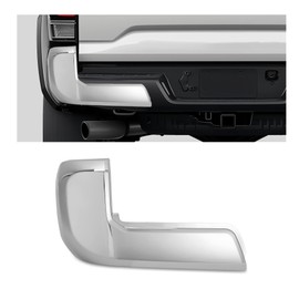 ECOTRIC LH Rear Bumper End Cap Compatible with 2016-2023 Toyota Tacoma w/o Parking Sensors Holes Driver Side Bumper Covers Corner Replacement for TO1104131 5215604020 Plastic Chrome