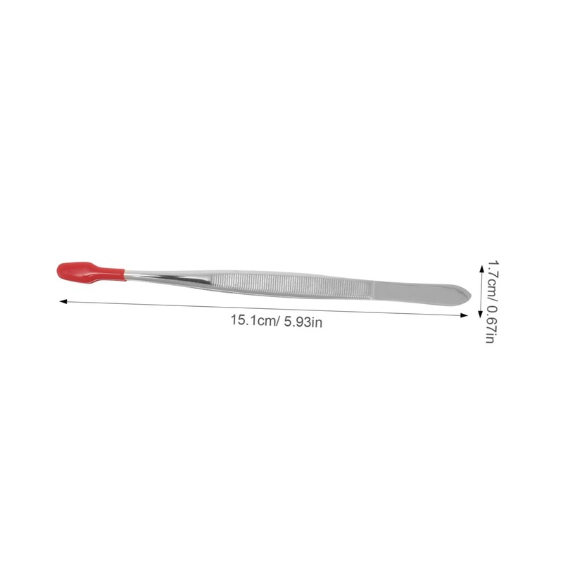 ORFOFE Tweezers with Soft Rubber Tips Craft Tweezers for Stamps