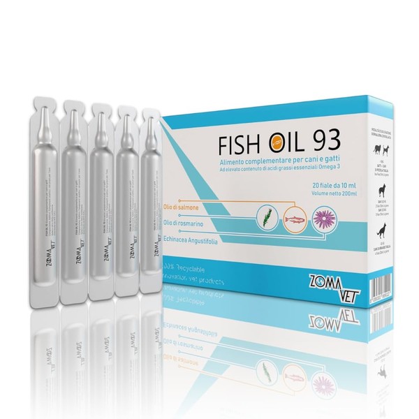 ZOMA VET Salmon Oil for Dogs and Cats, Rich in