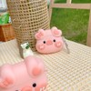 Cartoon Pink Butterfly Love Pig Silicone Earphone Case for AirPods