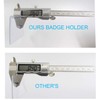 KINGSUM Horizontal Badge Holders Sealable Waterproof Clear Plastic Name Tag