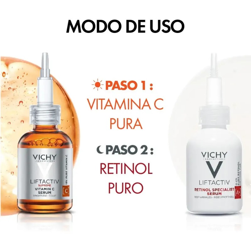 Kit Vichy Liftactiv Anti-edad Día y Noche Vitamina C +