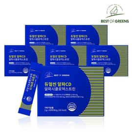 Best of Green Dual Thin Alpha CD Alpha Cyclodextrin 30 sachets, 6 boxes, total 180 sachets / 베스트오브그린 듀얼씬 알파CD 알파시클로덱스트린 30포 6박스 총180포