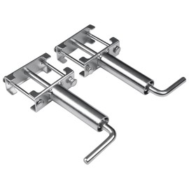 308287, RV 5th Wheel Landing Gear Quick Release Pull Pins, 2 PCS Fifth Wheel Quick Release Pins for Camper Motorhome Travel Trailer Landing Gear Systems, Standard 3/8" Pin, Silver | Replace# LC308287