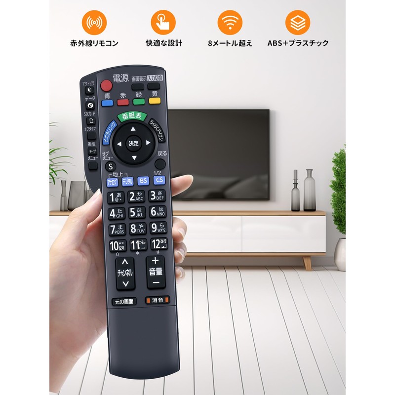 TV Remote Control N2QAYB000481 for Panasonic Panasonic Remote Control VIERA