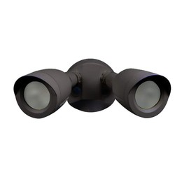 Ciata Flood Lights Outdoor, 20-Watt LED Bullet Head Security Flood Lights, Dual Head, RoHS and FCC Complaint, IP65 Rated, 1900 Lumens, 2KV Surge Protection, Die-Cast Aluminum in Bronze Finish – 4000K