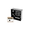 SHPELEC® Black Surface Mounted Pattress Box - Single/Double, Stylish and