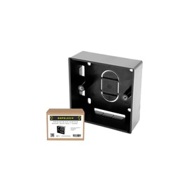 SHPELEC® Black Surface Mounted Pattress Box - Single/Double, Stylish and Durable Box for Mounting Electrical Devices, BS 5733 Compliant (1 Gang (Single))