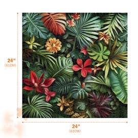 Naturelish Jigsaw Puzzles for Adults 1000 Pieces, Challenging Brain Teaser, Beautiful Gift for Family & Friends, Relaxing Puzzle Game, 24 * 24 Inches, Green Nature Plant