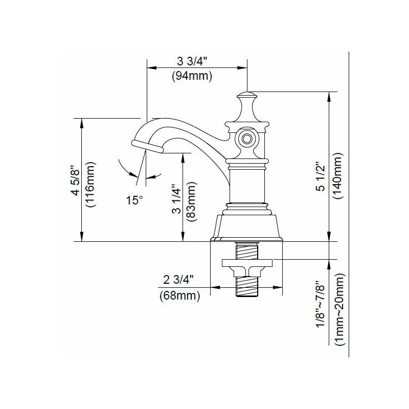 Danze Prince Brushed Nickel Two Handle Centerset Bathroom Faucet