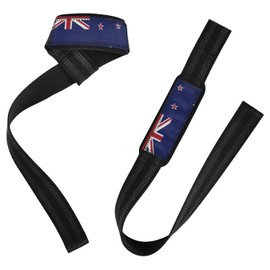 Correas de levantamiento de pesas azul de la bandera de Nueva Zelanda Kiwi National de Zelanda, entrenamientos, muñequeras para gimnasio para levantamiento de pesas, culturismo, levantamiento de pesas