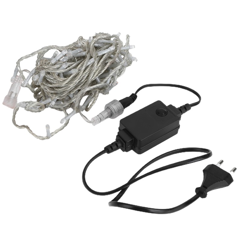 10m 100LED String Lights 24V Waterproof 8 Modes Ornamental Lamp