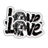 (2pcs) German Shorthaired Pointer Sticker Cool GSP Lover Decal Love
