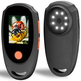 KeFvoer Handheld Digital Microscope with 2.0 Inch IPS Color Screen, Portable Magnifying Glass for Kids, 500x Magnification, 8 Adjustable 3-Level LED Lights, USB Compatible with PC Windows and Mac OS