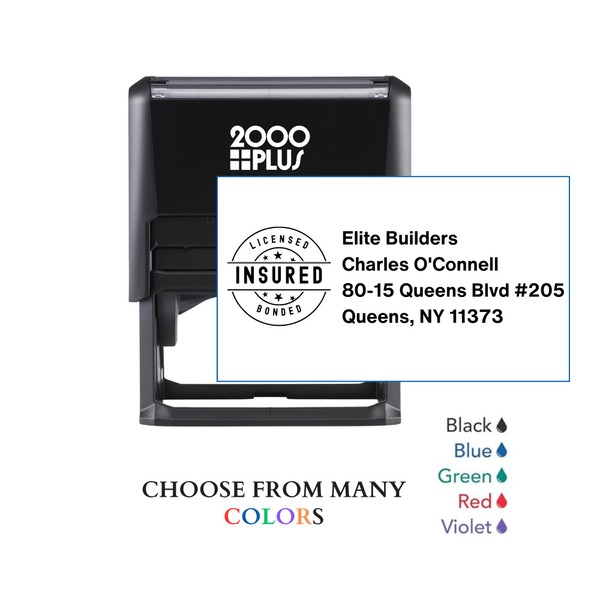 Bonded and Issued Custom Stamps | Self Inking Personalized Stamps