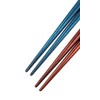 Couples Chopsticks Silver Cherry Blossom Flower Blue Red Paulownia Box